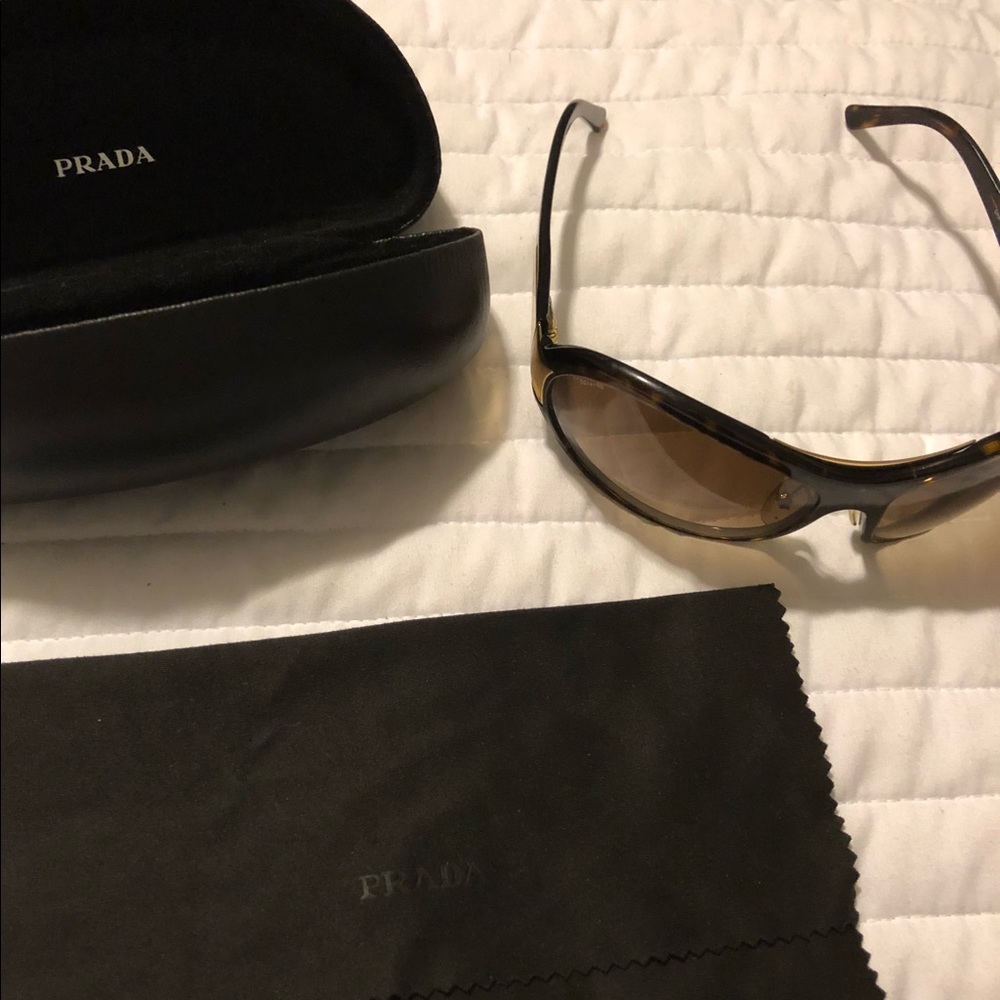 Authentic 💯Authentic Prada Tortoise small scratch - Picture 2 of 3